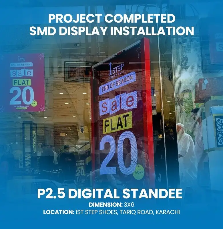 Digital Standee 1ST Step Shoes