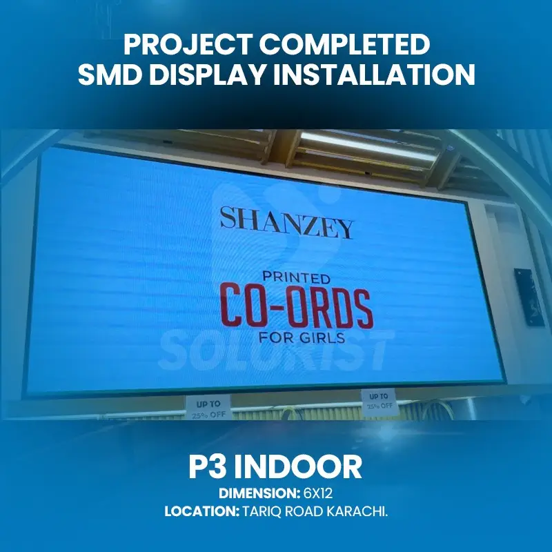 P3 Indoor SMD Screen (Tariq Road, Karachi)