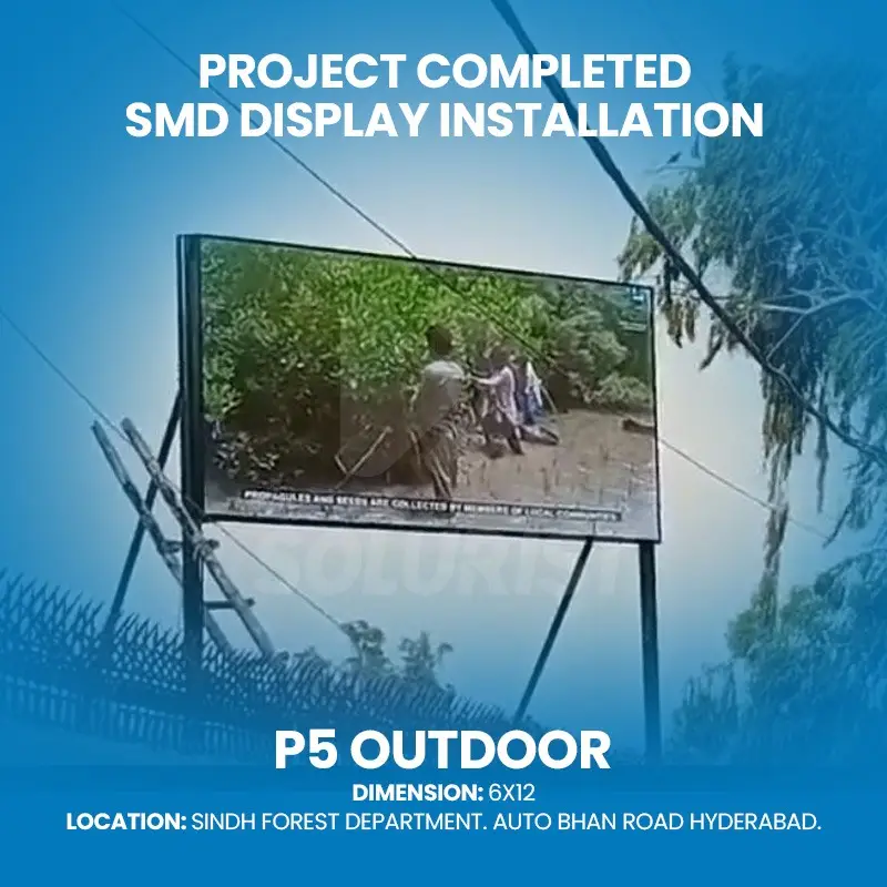 P5 Outdoor SMD Screen (Forest Department, Hyderabad, Sindh)